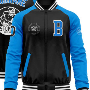Chaquetas Varsity para Hombre de Alta Calidad, Precio al por Mayor, Producto Totalmente Personalizado, Parche con Logotipo Personalizado, Diseño de Dos Tonos - Product Image 5