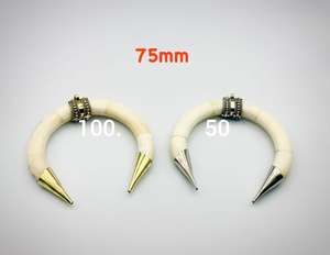 สร้อยข้อมือรูปเขาควาย & กำไลกระดูกทำมือที่ดีที่สุดเครื่องประดับสำหรับผู้ชายและผู้หญิงที่เป็นมิตรกับสิ่งแวดล้อม - Product Image 3