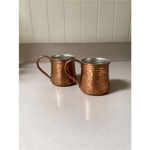 Jarra de Cobre Martillado Premium para Cerveza, Estilo Vintage Moscow Mule, Juego de Vasos de Cobre de Alta Calidad para Bar en Casa y Regalos de Boda - Product Image 3