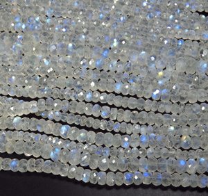 ลูกปัดหินสีรุ้งธรรมชาติขนาด14เส้น5-6มม. สีขาวเกรดเอริดเซ้นซ์อัญมณีอัญมณีหลวม - Product Image 6