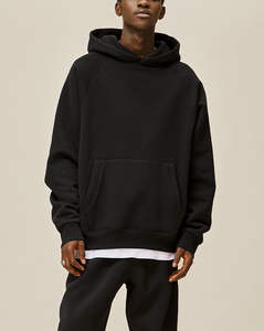 Sweat-shirts de luxe pour hommes à épaules tombantes, épais (700 GSM, 600 GSM, 430 GSM), 100% coton, respirants, avec poches, pour l'hiver, vente en gros - Product Image 3