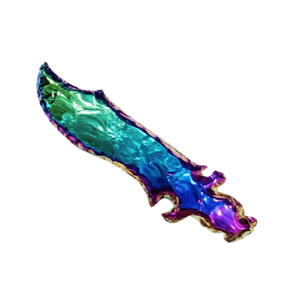 Super qualité 6 pouces titane Aura couteau Quartz Agate coeur sculpté Reiki Art nouveau Facy Look semi-précieux pierre artisanat - Product Image 3