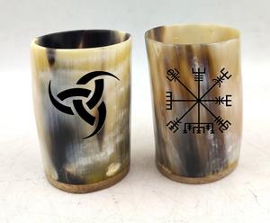 Tazas y Vasos Vikingos Modernos Hechos a Mano con Cuerno de Búfalo Ecológico, Diseñados para Beber de Forma Religiosa y Decoración del Hogar - Product Image 5