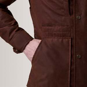 Élégant Toile Homme Vestes À Capuche En Plein Air Imperméable Durable Veste D'hiver Casual Workwear Manteau pour Voyage - Product Image 6