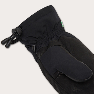 Gants de ski unisexes en cuir de haute qualité imperméables et coupe-vent avec doublure thermique écran tactile bout des doigts forte adhérence de la paume - Product Image 4