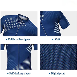 Maillots de cyclisme unisexes avec logo personnalisé, chemises de vélo, hauts de vélo de route, ensembles de cyclisme sublimés, vêtements de marque privée 100% biologiques - Product Image 3