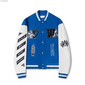 OEM Letterman Varsity Bomber Jacket Hombres Mangas de poliéster Estilo de punto de invierno Tallas grandes Fabricante a granel Diseño personalizado Delgado - Product Image 1