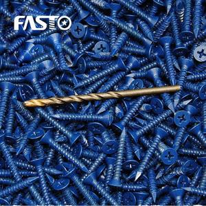 Vis d'ancrage pour cadre en carton, tête cylindrique, plaqué zinc bleu, 7,5x132 mm, 1036-7.5-132, 600 pièces, chevilles à béton, fabriqué en Allemagne - Product Image 2