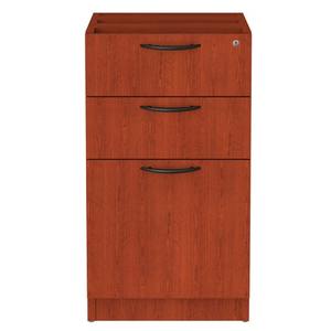 Organizador de oficina de madera serie Alera Valencia, 15,63 pulgadas. X 20.5 Pulgadas X 28.5 Pulgadas Caja Archivadora con Pedestal Completo de Caoba - Product Image 1