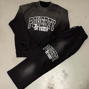 Pantalones de chándal de gran tamaño de alta calidad para hombre, pantalones de chándal holgados Vintage Wash Fade, ropa de calle, pantalones de chándal pesados para hombre - Product Image 3