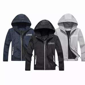 Chaqueta cortavientos ligera Varsity para hombre 2023, superventas, de talla grande, logotipo personalizable, capucha extraíble, High Street Patchwork - Product Image 1