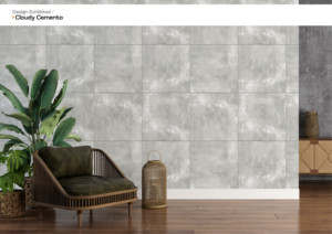 กระเบื้องพอร์ซเลนเคลือบขนาด600x600มม. กระเบื้องเคลือบป้องกันการตกตะกอนลายเมฆเคลือบผิวด้านสำหรับตกแต่งผนังและพื้น2x4feet เกรด A + - Product Image 2