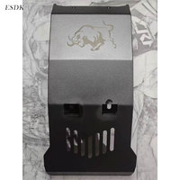 Protection de moteur en acier inoxydable noir pour vélo électrique Surron Ultra Bee, plaque de protection du châssis