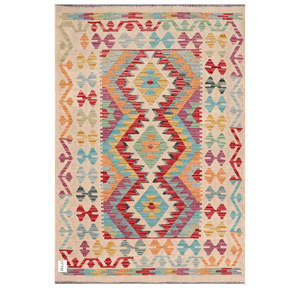 พรมอิมาโกะ ไมมาณา อัฟกานิสถาน คิลิม ขนาด 154 x 105 ซม. ชุดพรมแบบดั้งเดิมของชาวอัฟกัน - Product Image 1