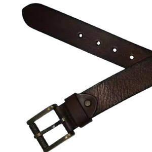Ceinture de profil en cuir de peau de vache à impression personnalisée décontractée avec alliage pour boucle personnalisation du fournisseur en gros disponible - Product Image 1