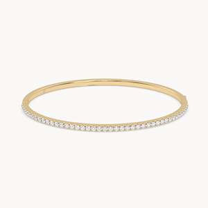 กำไลข้อมือเพชรทรงบางแบบครึ่งวง Eternal Bangle - Product Image 2