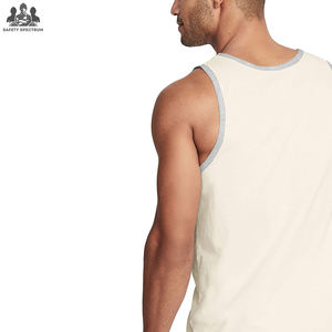 Camiseta Deportiva Casual para Hombre, Transpirable, Tejida, Ecológica, 180g |   Ropa Deportiva sin Mangas |   Fabricante OEM 100% Algodón - Product Image 6