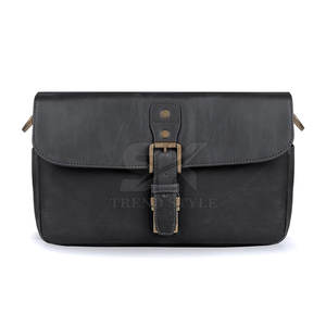 Sac à appareil photo en cuir fabriqué au Pakistan, sac à appareil photo à une seule couleur, OEM ODM disponible, taille personnalisée, sac à appareil photo en cuir à une seule couleur - Product Image 2