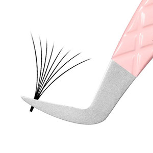 Outils de maquillage professionnels Pince à épiler Extension Pince à cils colorée rose en acier inoxydable à vendre - Product Image 6