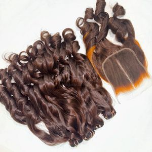 Prix de gros paquets de cheveux humains avec fermeture textures rebondissantes Extensions de cheveux de cheveux humains vietnamiens - Product Image 4