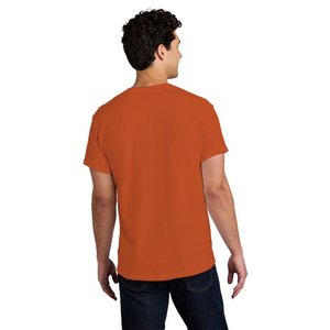 เสื้อยืดผ้าฝ้าย100% สำหรับผู้ชายเสื้อยืดลำลองสีทึบเสื้อยืดคู่ไซส์ใหญ่สีดำขาวเทาเสื้อกีฬาสีพื้นสำหรับฤดูร้อน2025 - Product Image 2