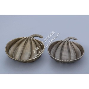 Ensemble de bols en forme de citrouille anciens, cadeaux, aluminium, décoration de mariage, Halloween, accessoires de table, bol de service, bol à fruits décoratif, pas cher - Product Image 1