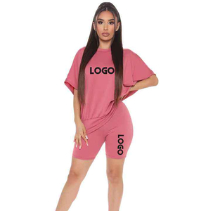 Conjuntos de 2 piezas para mujer, camisetas informales y traje de entrenamiento corto, conjuntos cortos para mujer, conjunto de dos piezas para mujer - Product Image 4