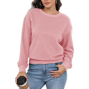 Sudaderas de Mujer Premium de Felpa, Extra Grandes, de Algodón Suave, Relajadas, Cálidas, Cómodas, con Cuello Redondo, Transpirables, de Manga Larga, Casuales - Product Image 1