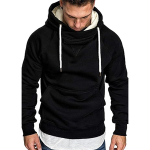 Premium hommes à capuche décontracté hiver porter pull régulier ajusté 100% coton à capuche - Product Image 1