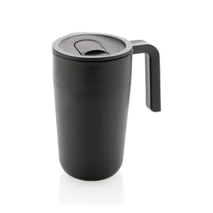 Vasos Reutilizables de Acero Inoxidable Sostenible con Certificación GRS, con Asa de PP y Acero Inoxidable, Artículos Ecológicos - Product Image 1