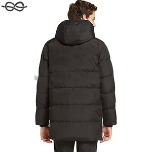 Chaqueta de plumón gruesa para hombre, chaqueta acolchada de invierno con capucha y 6 bolsillos para calidez y comodidad, clima frío al aire libre - Product Image 2