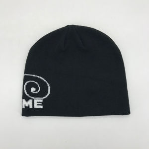 หมวกถักนิตติ้งแนวผจญภัยกลางแจ้งหมวกลายหัวกะโหลกมีเส้นขนแกะนุ่มอุ่นสบายยืดหยุ่นพอดีกับสภาพอากาศหนาวเย็นที่ทันสมัย - Product Image 3