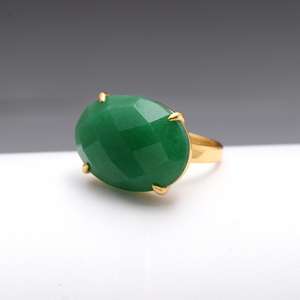 Handmade Fine Jewelry India Top Gold Plated 925 Sterling Silver <b>Quartz</b> Gemstone Prong Setting Wedding <b>Ring</b> Exporter Sambhav - Product Image 3