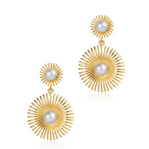 Pendientes Turcos Hechos a Mano con Diseño Circular en Forma de Sol, Venta al por Mayor, Joyería Vintage de Plata de Ley 925 - Product Image 3