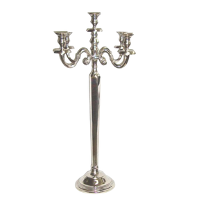 Candelabros de plata de 5 brazos hechos a mano portavelas de boda alto decoración de iluminación de Navidad Vela decorativa de boda - Product Image 1