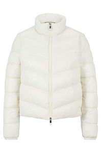 Veste matelassée à capuche à manches longues pour femme, style hiver, fabrication OEM de haute qualité, matelassée, respirante, imperméable, écologique - Product Image 2