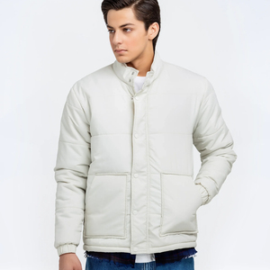 2025 haut vers le bas manteau hommes brillant visage tendance à capuche court épais hiver Bomber brillant doudoune pour hommes - Product Image 1