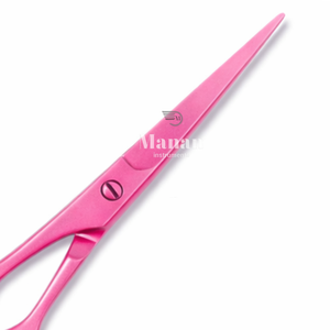 Ciseaux de coiffure professionnels roses MANAN INSTRUMENTS en acier inoxydable 4Cr13, pour droitiers, manche moyen, ciseaux de barbier - Product Image 2