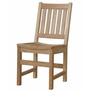 Silla de Comedor de Madera de Teca Sólida de Diseño Moderno para Uso en Interiores y Exteriores, en Sofás de Parque, para Muebles de Hogar, Cocina o Apartamento - Product Image 3