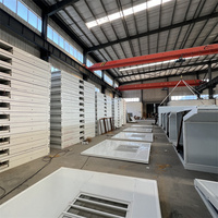 Maison conteneur préfabriquée modulaire extérieure, mini-maisons, bureau en panneaux sandwich d'acier, hôtel de secours, école