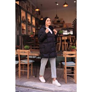 Piumino Oversize nero da donna - Product Image 3