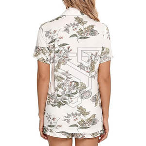 Pijama de Verano para Mujer, Estilo Informal, Talla Personalizada, con Decoración de Bordado a Máquina, MOQ Bajo - Product Image 2