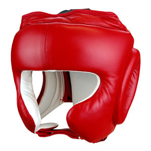 Casque de boxe d'entraînement professionnel - Protège-têtes personnalisés en cuir/PU/tissu Ammara avec une protection douce et flexible à ajustement parfait - Product Image 1