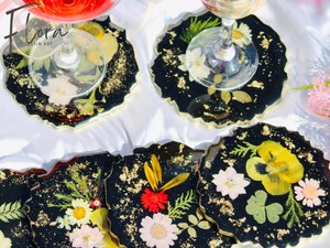 ที่รองแก้วเรซิ่นดีไซน์เรียบง่าย คุณภาพสูง ผิวเรียบเนียน สไตล์โบฮีเมียน เป็นมิตรกับสิ่งแวดล้อม ทำด้วยมือ สำหรับตกแต่งภายในที่เรียบง่ายและหรูหรา - Product Image 3