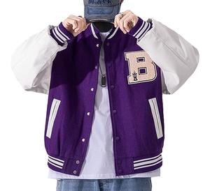 Veste universitaire personnalisée en laine avec manches en cuir Letterman Bomber de qualité supérieure | Fabricant OEM/ODM - Product Image 1