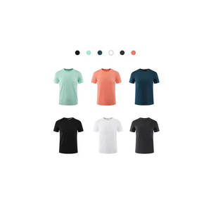 Camiseta de franela de algodón XL 100% para hombre, Logo personalizable, sin cuello, transpirable, secado rápido, estampado de verano, informal, manga corta, Fitness - Product Image 6