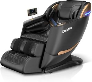 SHOW SALES Fauteuil de massage inclinable zéro gravité neuf, avec commande vocale IA, Bluetooth, étirements yoga et chauffage des pieds - Product Image 1