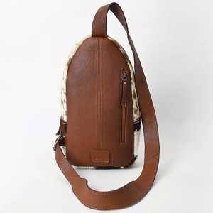 Bolso bandolera de cuero de piel occidental de nueva moda, bolso de cuero de vaca de alta calidad, bolso de uso diario de estilo informal - Product Image 5