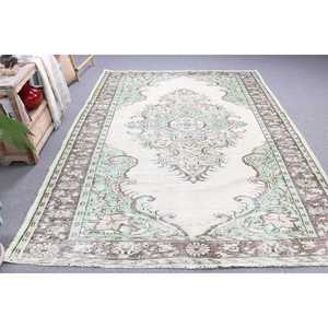 พรมตุรกี พรมขนาดใหญ่ 6.4x9.4 ฟุต พรมสีเขียวออมเบร - Product Image 2