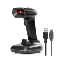 Lecteur de codes-barres ultra-performant BWHS-23 AI PRO 1D/2D/QR, 2.4G RF + Bluetooth + USB trois en un.